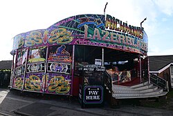 Richmonds Lazerblazer, located along Walton Street during the 2023 instalment of Hull Fair.