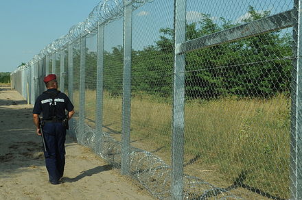 The Hungarian–Serbian border fence