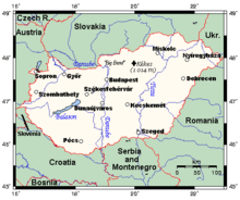 An enlargeable map of the Republic of Hungary Hungarymap.gif