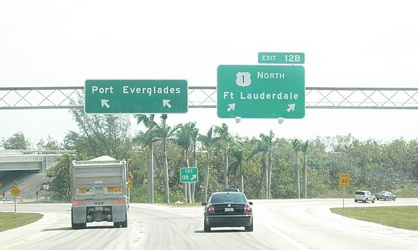 Exit 12B on I-595