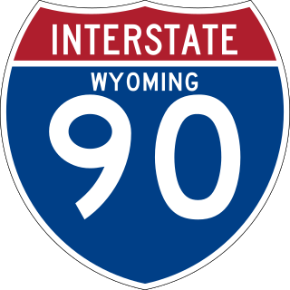 <span class="mw-page-title-main">Interstate 90 in Wyoming</span> Section of Interstate Highway in Wyoming, United States