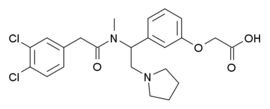 Chemical structure of ICI-204448.