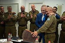 President Ilir Meta thanking IDF soldiers for their earthquake relief assistance Ilir Meta visit to Homefront Command of Israel. iii.jpg