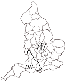 The initial consonant in the word finger in traditional dialects of England. Initial fricative voicing.svg