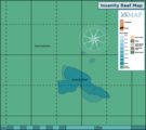 Map of the dive site Insanity Reef