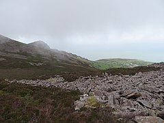 Inside the Celtic Iron Age hillfort of Tre'r Ceiri, Gwynedd Wales, with 150 houses; finest in N Europe 79.jpg