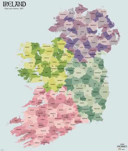 Map of poor law unions in 1897 Ireland1897PoorLawUnions.png