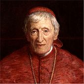Potret pria tua melihat ke depan ke arah pelukis. Ia mengenakan jubah merah dan zucchetto seorang kardinal Katolik Roma
