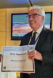 Jamie Peck awarded the Vautrin Lud Prize in 2023 Jamie Peck-Prix Vautrin-Lud-FIG 2023.jpg