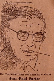 Sketch of Sartre for The New York Times by Reginald Gray, 1965 Jean Paul Sartre by Gray.jpg