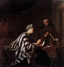 Sealing the Letter (1733), oil on canvas, 146 x 147 cm., Schloss Charlottenburg