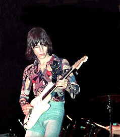 Jeff Beck ved en koncert af Beck, Bogert & Appice (1972)