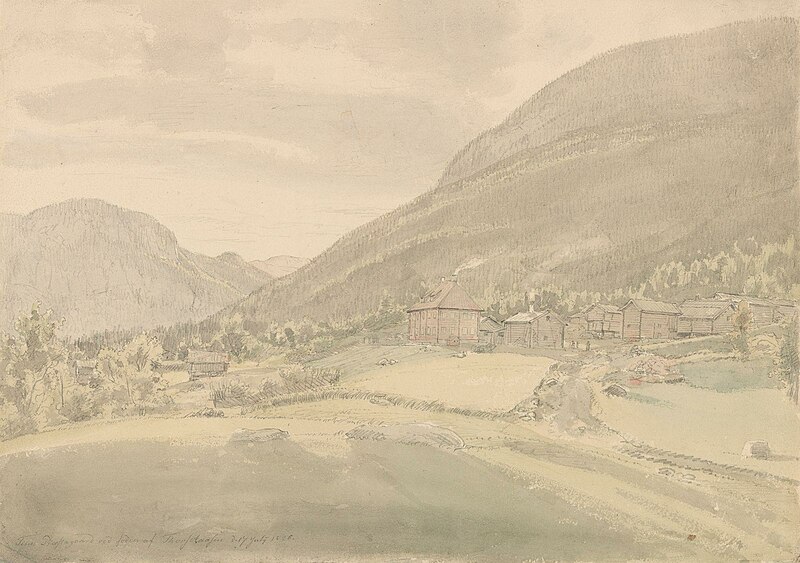 File:Johan Christian Dahl - Tinn prestegård - NG.K&H.B.02748 - National Museum of Art, Architecture and Design.jpg