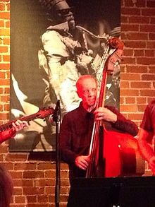 John Shifflett playing Double Bass at the Cafe Stritch in San Jose, California