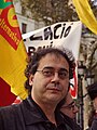 Jordi Miralles en una manifestación (Barcelona)