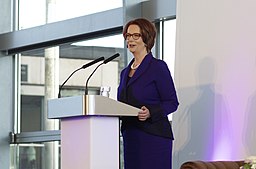 Julia Gillard delivers keynote speech at the National Assemby for Wales, July 2015