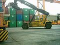 Kuantan Port with Reach Stacker in operation