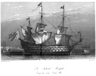 French ship <i>Soleil Royal</i> (1670) Flagship of the French Navy under Louis XIV