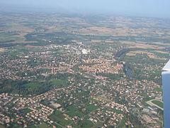 Aerial view of Lavaur