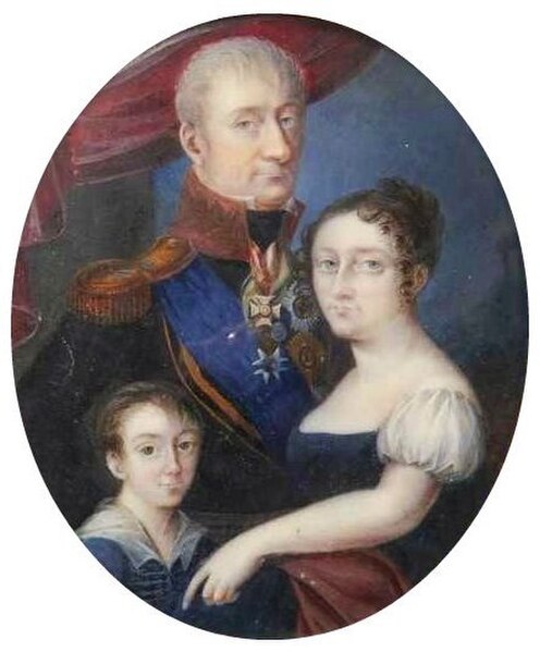 Count Bennigsen and his family * Wife Maria-Leonarda * Son Alexander