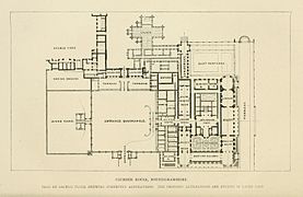 Clumber house, Nottinghamshire. Plan.