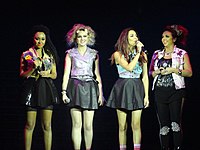 Little Mix на выступлении в 2012 году