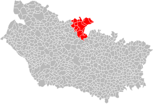 Location of the association of municipalities in the Somme department