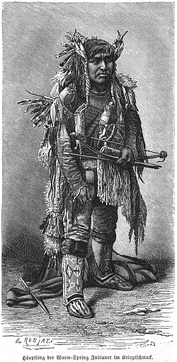 Žem. činukų vadas iš Vorm Springso (1886 m. piešinys)