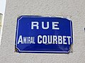 Lyon 3e - Rue Amiral Courbet - Plaque (avril 2019).jpg