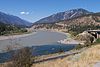 The meeting of the Thompson and Fraser Rivers in Lytton