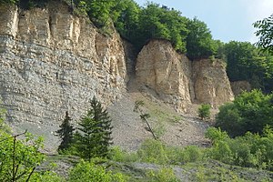 Mountain slide near Mössingen