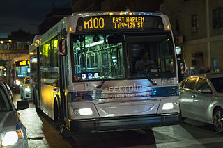 <span class="mw-page-title-main">Bx7, Bx20, and M100 buses</span> Bus routes in Manhattan and The Bronx, New York