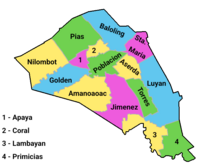 The fifteen Barangays of Mapandan. MAPANDAN BARANGAYS.png