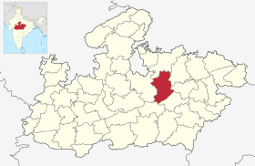 Localisation de District de Damoh