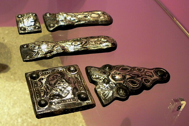 Merovingian belt buckles, from the early days of Aldeneik Abbey