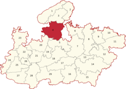 Madhya Pradesh Lok Sabha constituencies (Guna highlighted).png