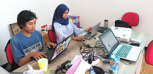 Internship program in Wikimedia Indonesia's Community Space in Yogyakarta