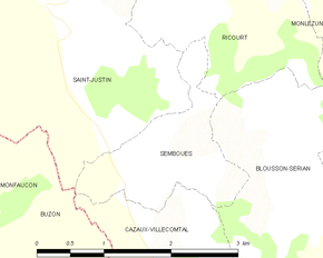 Poziția localității Sembouès