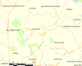 Poziția localității Boisjean
