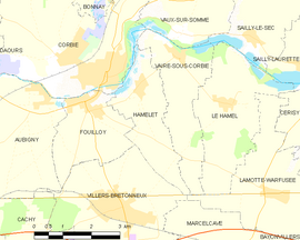 Mapa obce Hamelet