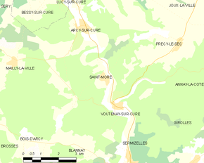 Poziția localității Saint-Moré