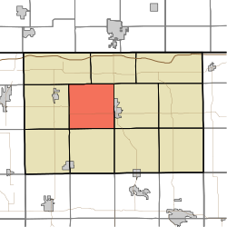 Карта, подчертаваща град Клей, окръг Лаграндж, Индиана.svg