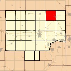 Map highlighting La Moille Township, Bureau County, Illinois.svg