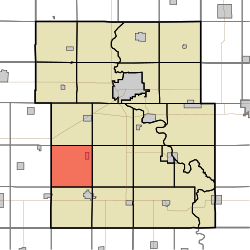 Karte, die Roland Township, Webster County, Iowa.svg hervorhebt