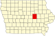 Map of Iowa highlighting Tama County.svg