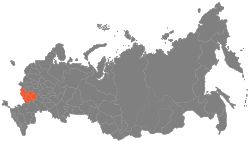 Map of Central Black Earth economic region
