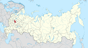 Владимирская область на карте