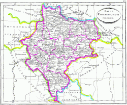 Map of Smolensk Governorate, 1835.gif