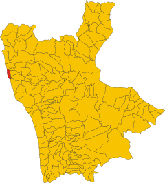Kaart van gemeente Diamante (provincie Cosenza, regio Calabrië, Italië) .svg