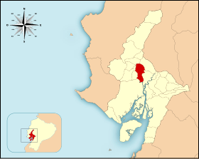 Localização do Cantão de Daule